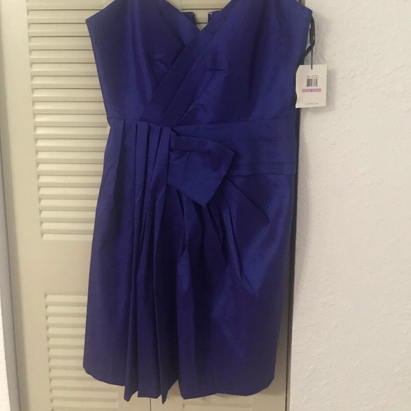 Calvin Klein Blue Short Christmas Party Dress NWT Size 6 - Picture 2 of 5